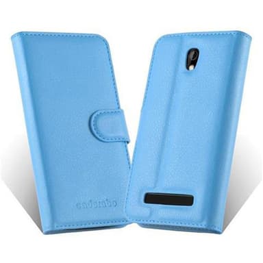HTC Desire 500 Deksel Etui Case (blå)