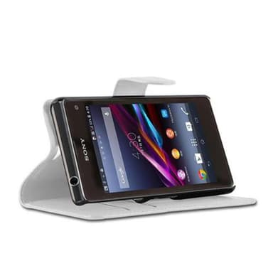Sony Xperia Z1 COMPACT Deksel Etui Case (hvit)
