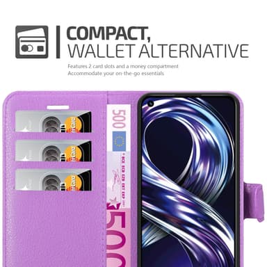 Realme 8i / Narzo 50 4G Deksel Etui Case (lilla)
