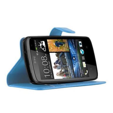 HTC Desire 500 Deksel Etui Case (blå)