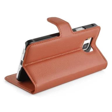 Samsung Galaxy ALPHA Deksel Etui Case (brun)
