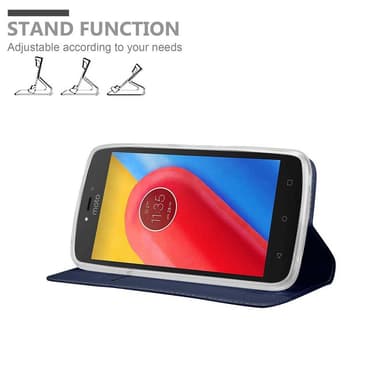 Motorola MOTO C PLUS lommebokdeksel etui (blå)