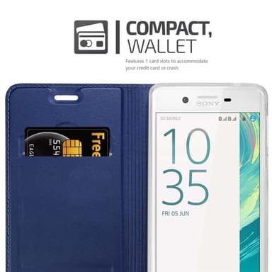 Sony Xperia X lommebokdeksel etui (blå)