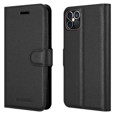 iPhone 12 / 12 PRO Deksel Etui Case (svart)