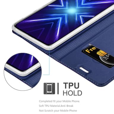 Honor 9X lommebokdeksel etui (blå)