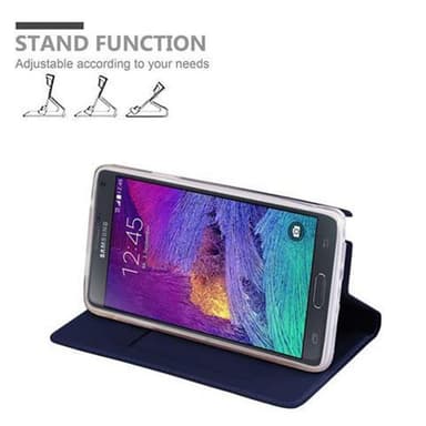 Samsung Galaxy NOTE 4 lommebokdeksel etui (blå)