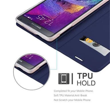 Samsung Galaxy NOTE 4 lommebokdeksel etui (blå)