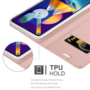 Samsung Galaxy A11 / M11 lommebokdeksel etui (rosa)