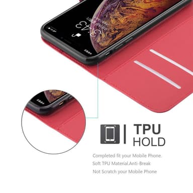 iPhone XS MAX Deksel Etui Case (rød)