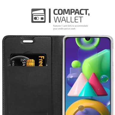 Samsung Galaxy M31 lommebokdeksel etui (svart)