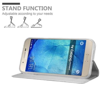 Samsung Galaxy A8 2015 lommebokdeksel etui (sølv)