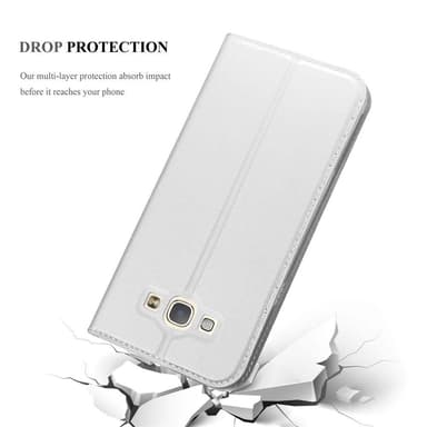 Samsung Galaxy A8 2015 lommebokdeksel etui (sølv)