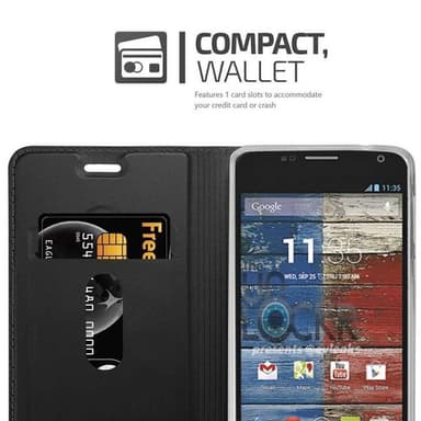 Motorola MOTO G2 lommebokdeksel etui (svart)