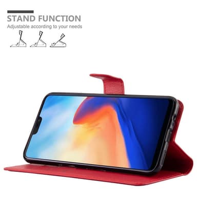 OnePlus 6 Deksel Etui Case (rød)