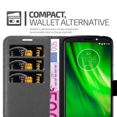 Motorola MOTO E5 / G6 PLAY Deksel Etui Case (svart)