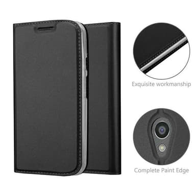 Motorola MOTO G2 lommebokdeksel etui (svart)