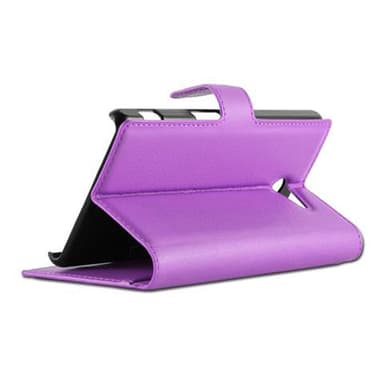 Sony Xperia M2 / M2 AQUA Deksel Etui Case (lilla)