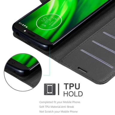 Motorola MOTO E5 / G6 PLAY Deksel Etui Case (svart)