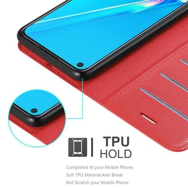 Oppo A92 Deksel Etui Case (rød)