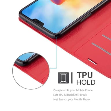OnePlus 6 Deksel Etui Case (rød)