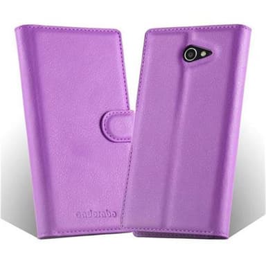 Sony Xperia M2 / M2 AQUA Deksel Etui Case (lilla)