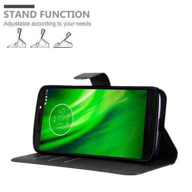 Motorola MOTO E5 / G6 PLAY Deksel Etui Case (svart)