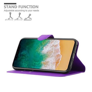 iPhone X / XS Deksel Etui Case (lilla)