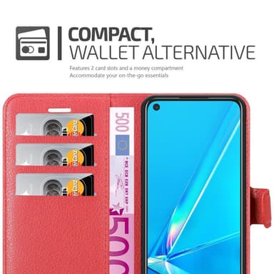 Oppo A92 Deksel Etui Case (rød)