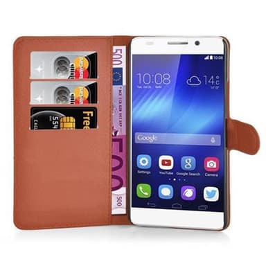 Honor 6 PLUS Deksel Etui Case (brun)