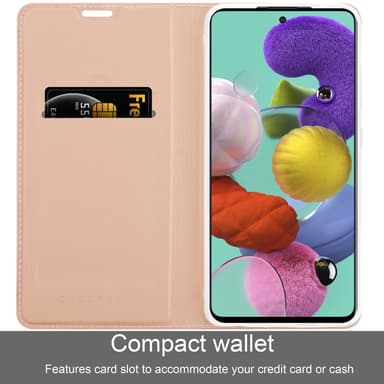 Samsung Galaxy A51 5G lommebokdeksel etui (rosa)
