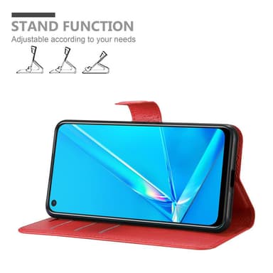Oppo A92 Deksel Etui Case (rød)