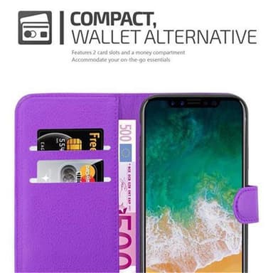 iPhone X / XS Deksel Etui Case (lilla)