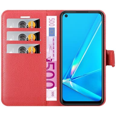 Oppo A92 Deksel Etui Case (rød)