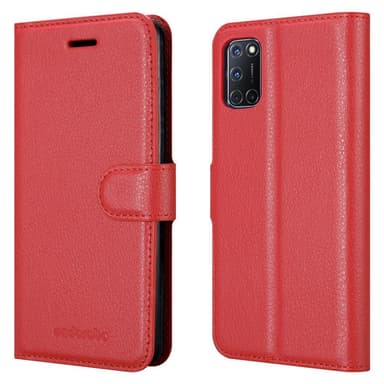 Oppo A92 Deksel Etui Case (rød)