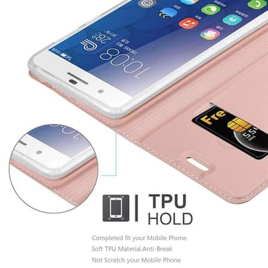 Honor 6 PLUS lommebokdeksel etui (rosa)