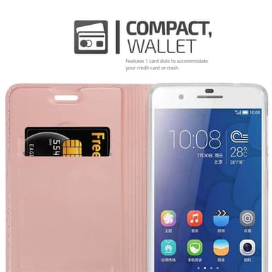 Honor 6 PLUS lommebokdeksel etui (rosa)