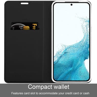 Samsung Galaxy S22 lommebokdeksel etui (svart)
