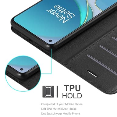 OnePlus 8T Deksel Etui Case (Svart)