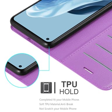 Realme 7 5G Deksel Etui Case (lilla)