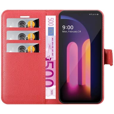 LG V60 ThinQ Deksel Etui Case (rød)