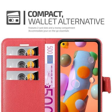 Samsung Galaxy A11 / M11 Deksel Etui Case (rød)