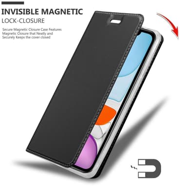 iPhone 11 lommebokdeksel etui (svart)