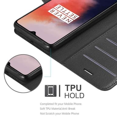 OnePlus 7T Deksel Etui Case (svart)