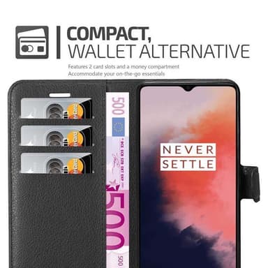 OnePlus 7T Deksel Etui Case (svart)