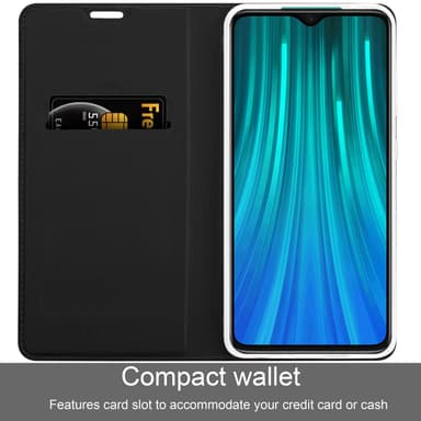 Xiaomi RedMi NOTE 8 PRO lommebokdeksel etui (svart)