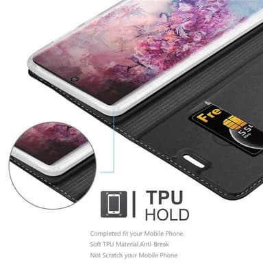 Samsung Galaxy NOTE 10 PLUS lommebokdeksel etui (svart)