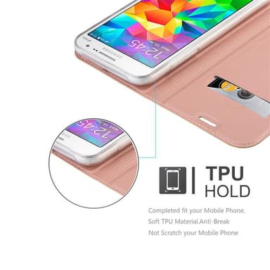 Samsung Galaxy GRAND PRIME lommebokdeksel etui (rosa)