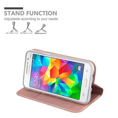 Samsung Galaxy GRAND PRIME lommebokdeksel etui (rosa)