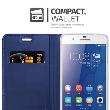 Honor 6 PLUS lommebokdeksel etui (blå)