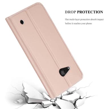 Nokia Lumia 550 lommebokdeksel etui (rosa)